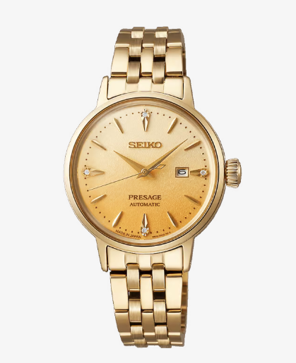 Seiko Presage ‘Eggnog’ Diamond-Set 30mm Cocktail Time SRE018J1 Replica Watch